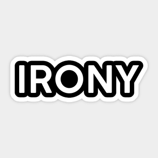 Irony Sticker